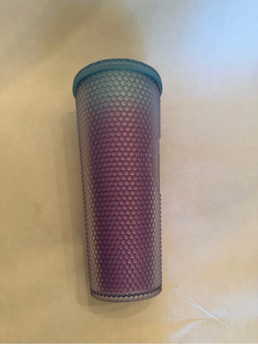 Starbucks Iridescent Purple Studded Tumbler with Teal Lid